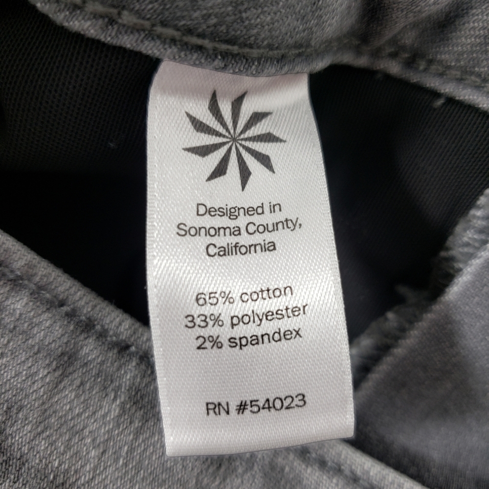 Athleta Grey SCULPTEK Skinny Jeans Tights Grey Wash Movement Size 2P - Picture 12 of 15